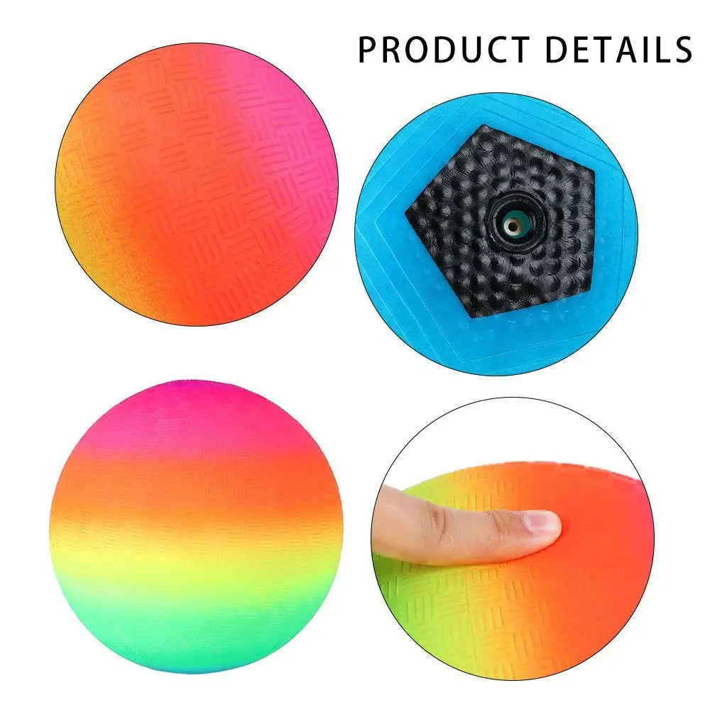 Rainbow Inflatable Ball 9-inch