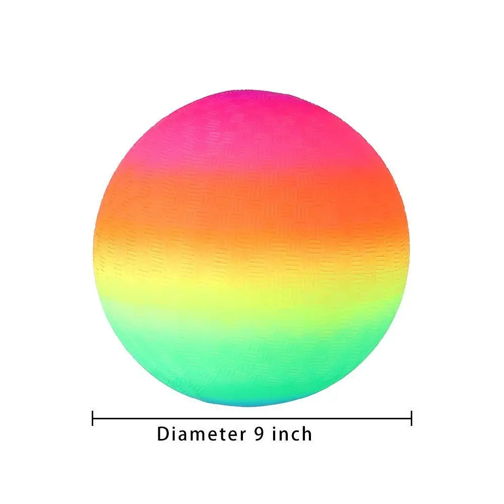Rainbow Inflatable Ball 9-inch